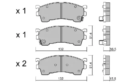 Комплект тормозных колодок, дисковый тормоз AISIN купить